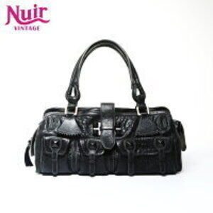 Chloe studded shoulder bag black